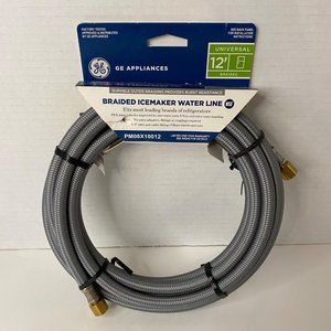GE braided icemaker water line‎ PM08X10012 NEW Universal 12'